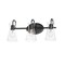 Maxim Lighting Ava 3-Light Bath Vanity, Black 12483CLBK - alternate 1